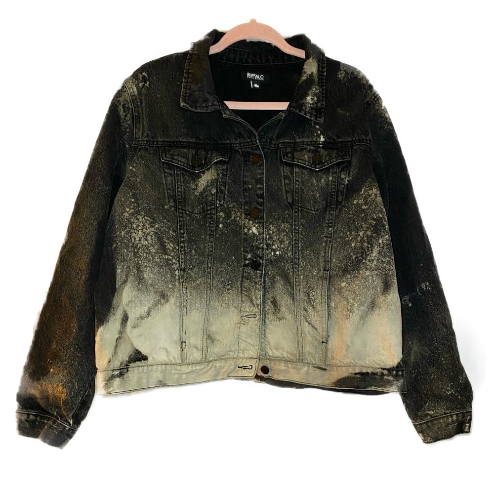 NWOT Custom Tie Dyed Buffalo Women's Denim Jacket